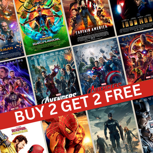 Marvel movie posters a3 - a5, a4