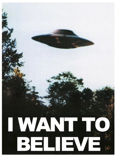 Want believe ufo poster - ufo,