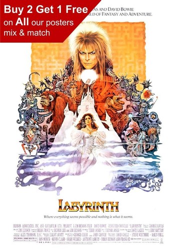 Labyrinth 1986 movie poster - labyrinth, a5