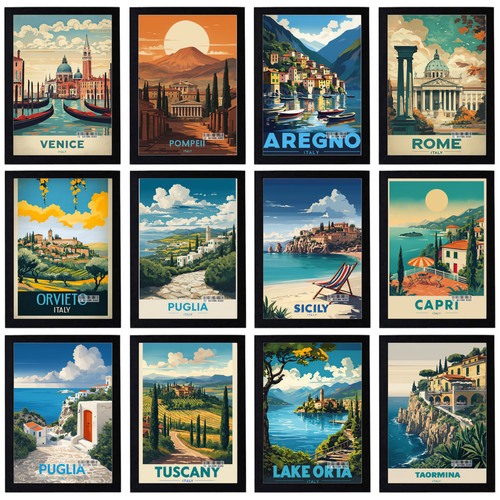 Vintage holiday travel italy - travel,