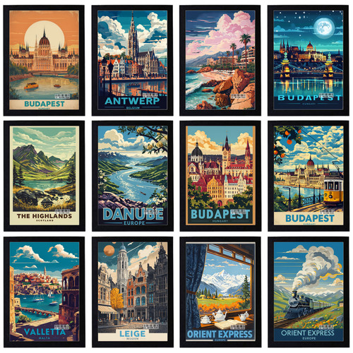 Vintage travel europe - vintage, holiday